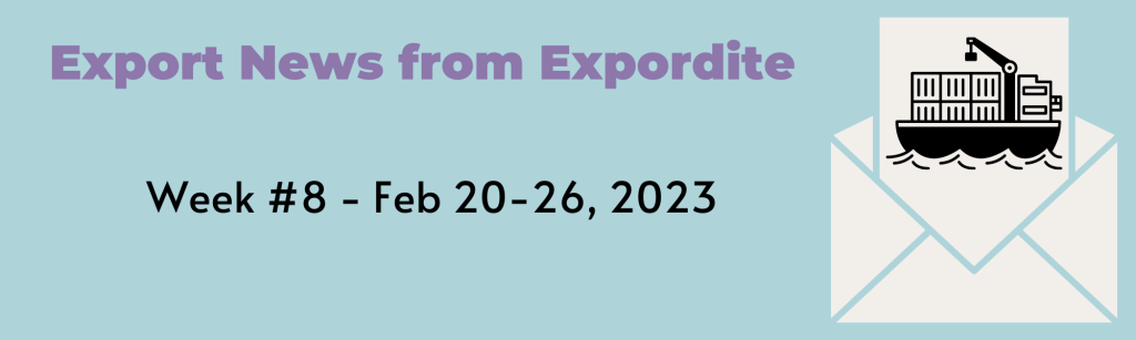 Expordite export news week 8