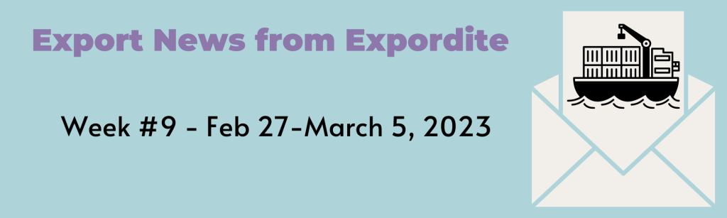 Expordite export news week 9