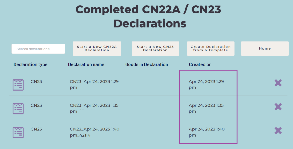 CN22/23 customer portal